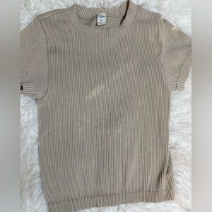 Arizona Jean Company Ribbed Tan Top